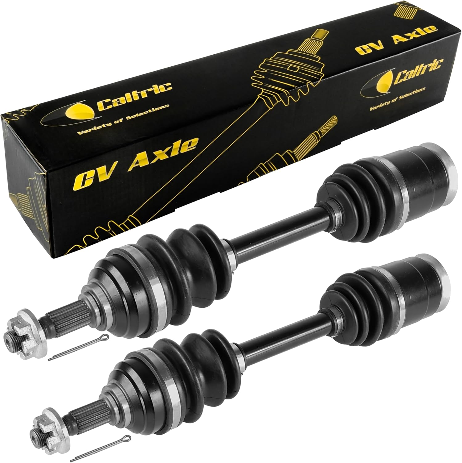 Caltric Front Left and Right Axles Compatible with Arctic Cat 500 4X4 Auto 2000 2001/500 4X4 Man 2001