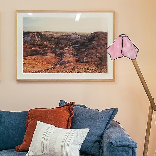 Miniatura 8 de Angoily Pantalla de lámpara de cristal soplado de flor de loto, pantallas de lámpara de repuesto, cubiertas de luz, pantalla de flores de repuesto