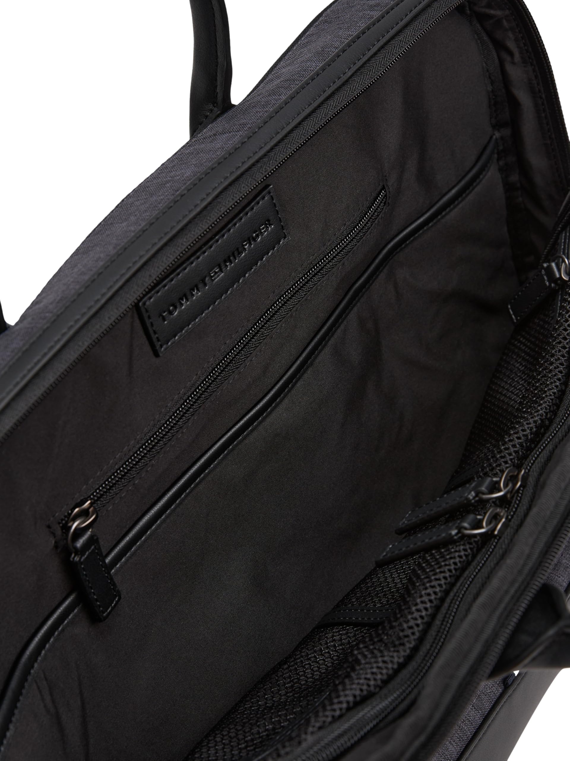 Tommy Hilfiger Sac pour Ordinateur Portable Homme Nylon Travel à Bandoulière, Noir (Melange), Taille Unique