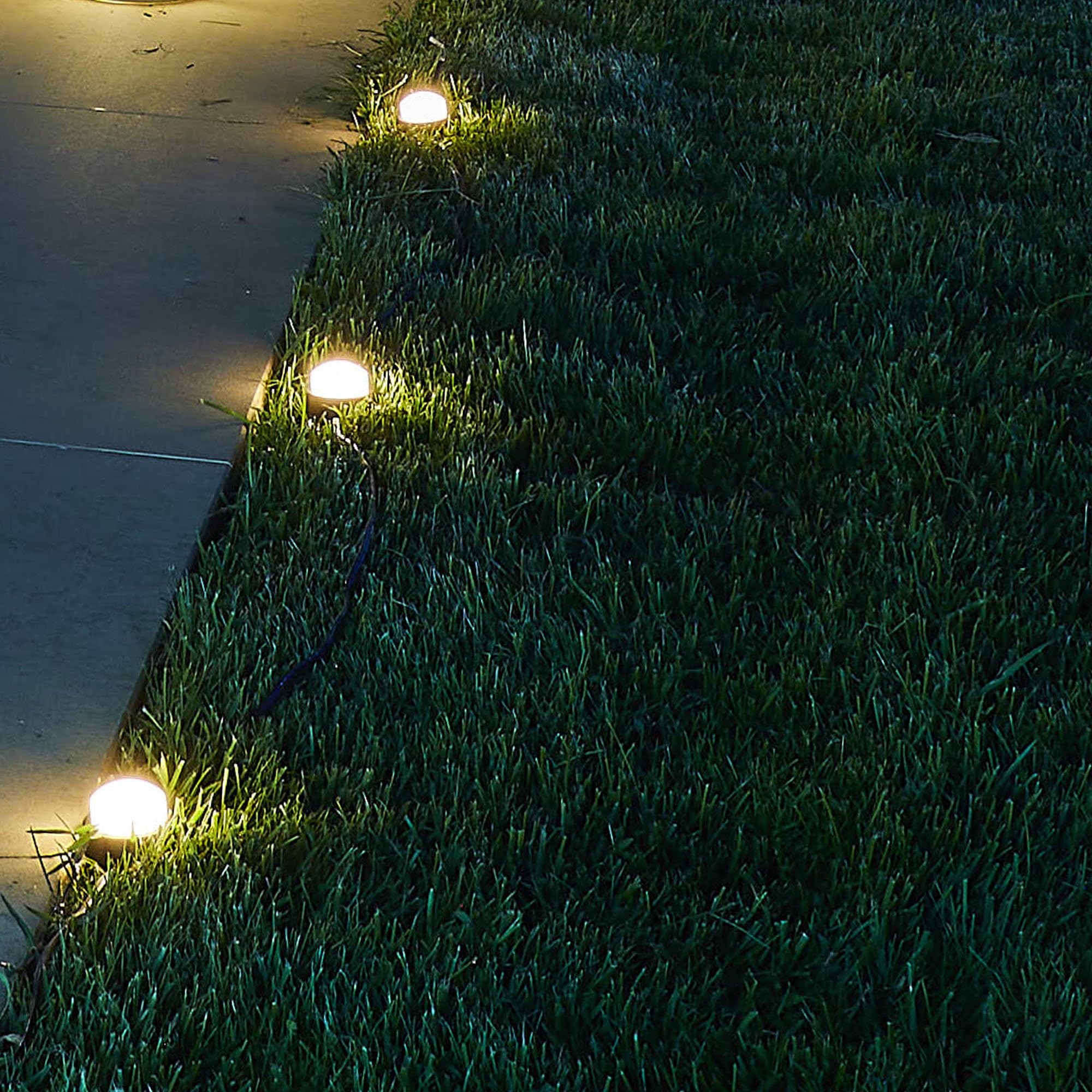 10 mini faretti luminosi solari a puntura markup vialetto SOLIRAY LED bianco caldo 12m