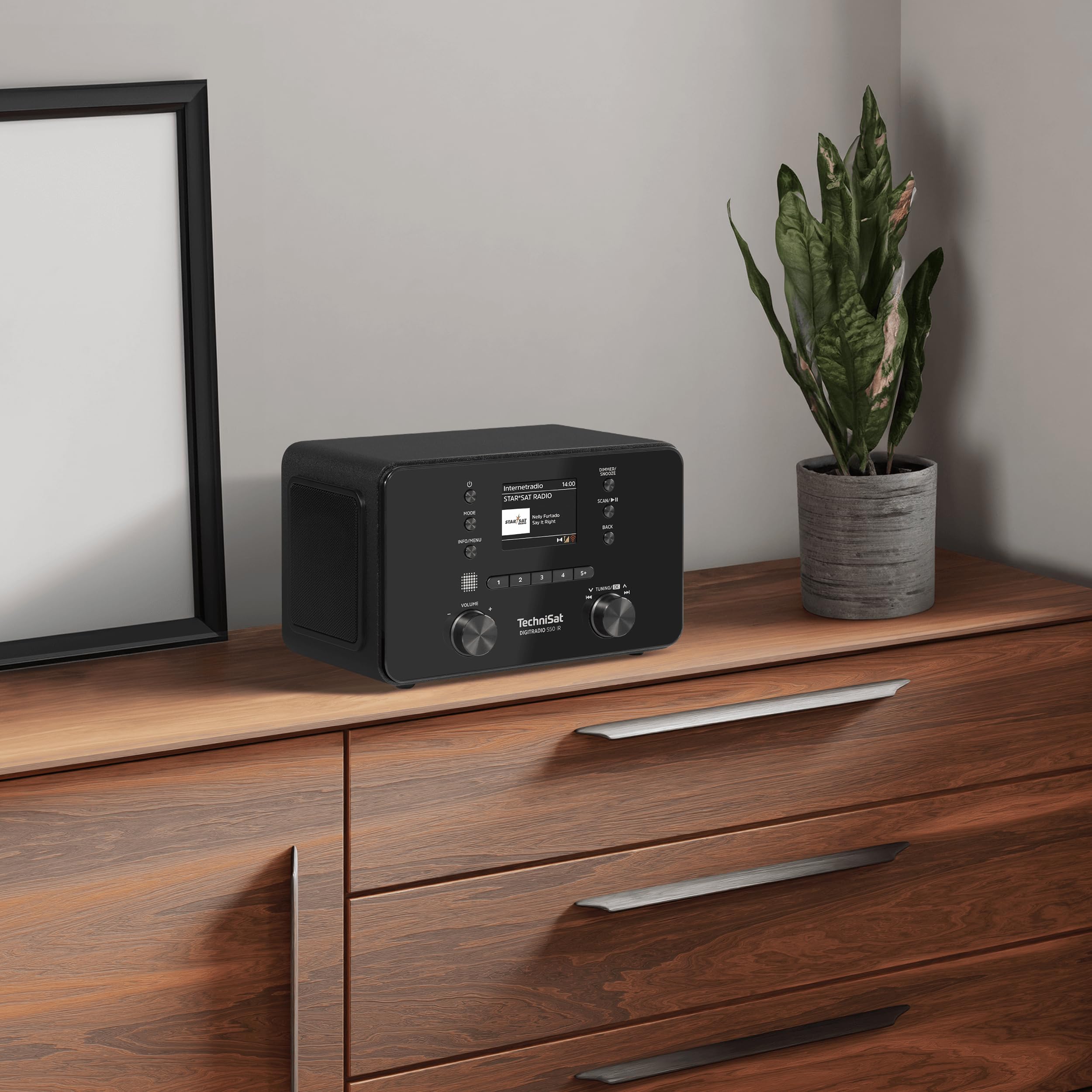 TechniSat DIGITRADIO 550 IR Internetradio DAB+ UKW WLAN Bluetooth Farbdisplay Fernbedienung App-Steuerung 10 Watt RMS