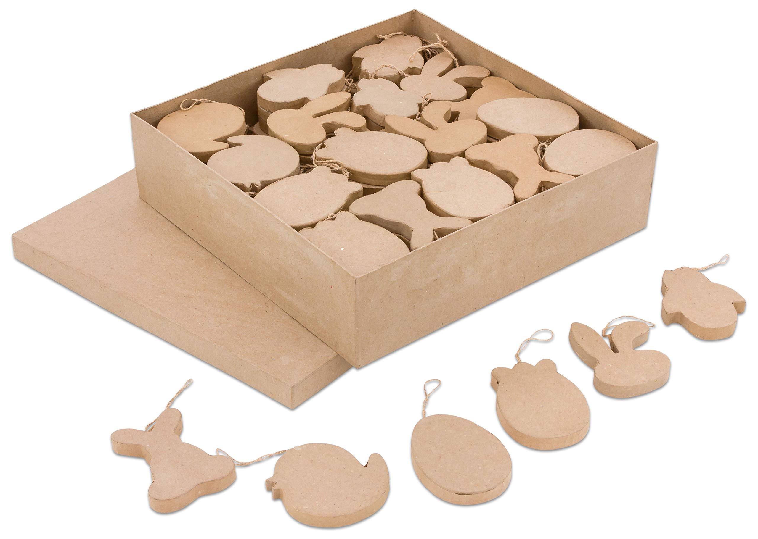 Creativ Pappmache Ostern ornaments-114 Display Box, Papier, braun, 27 x 2,5 x 21 cm