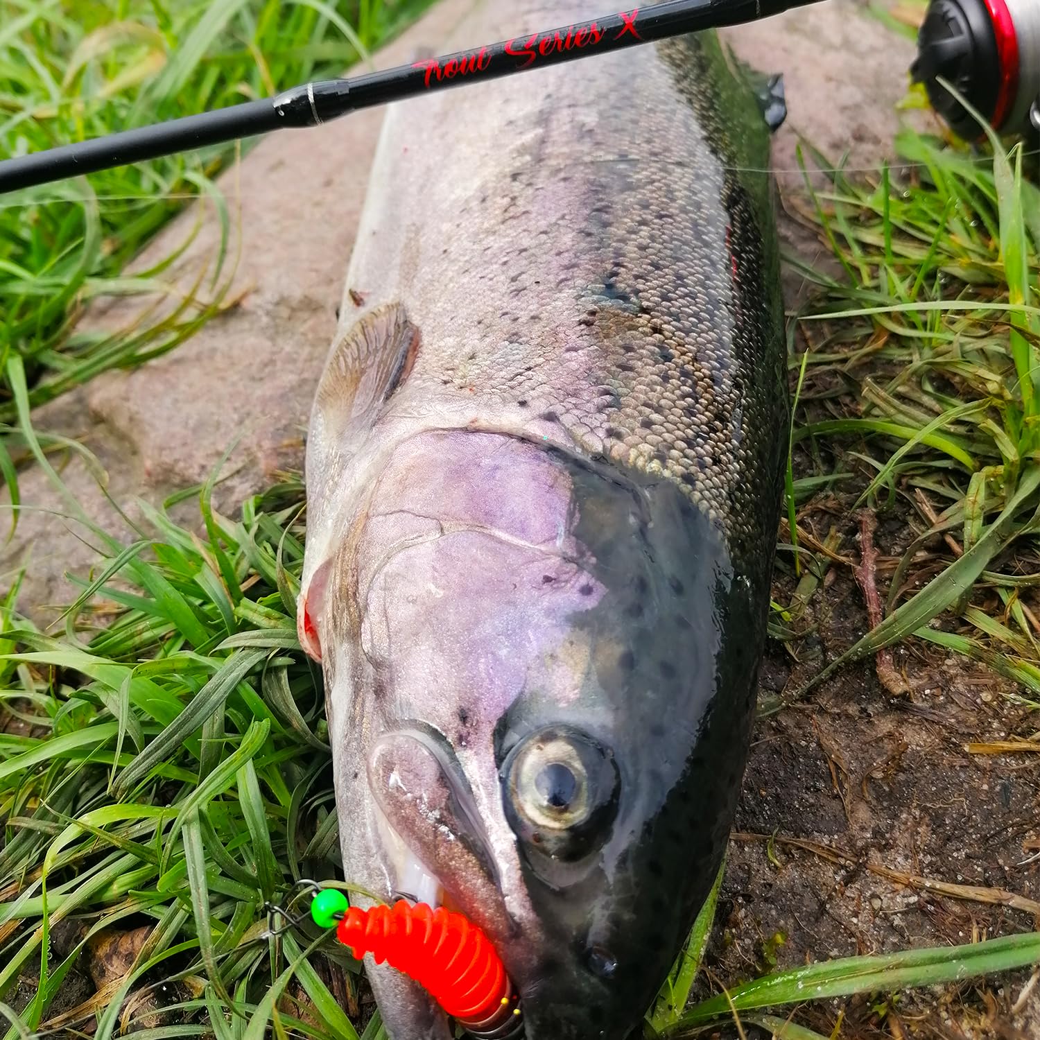 25 Pezzi Set Di Esche in Gomma per Trota, Ami Da Pesca Ami