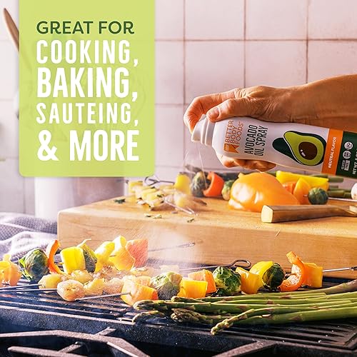 Miniatura 4 de BetterBody Foods Aerosol de aceite de aguacate sin OMG Kosher Keto y Paleo apto para dietas para cocinar a altas temperaturas freír hornear 5 onzas