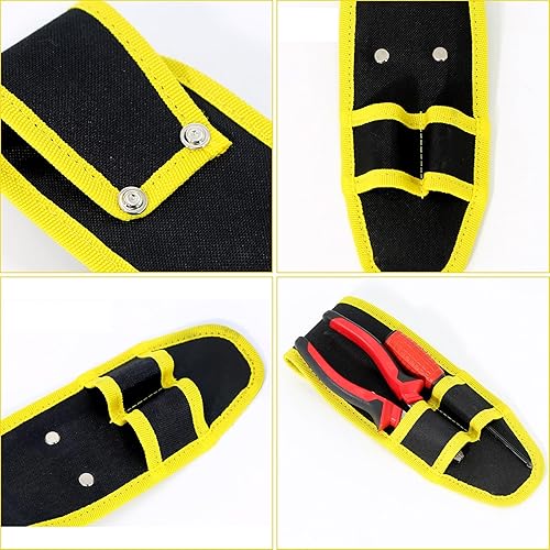Miniatura 7 de 600D Oxford Tool Waist Pack Pouches Organizers with 2 Compartments for Electricians Carpenters Carpenters Work Essential
