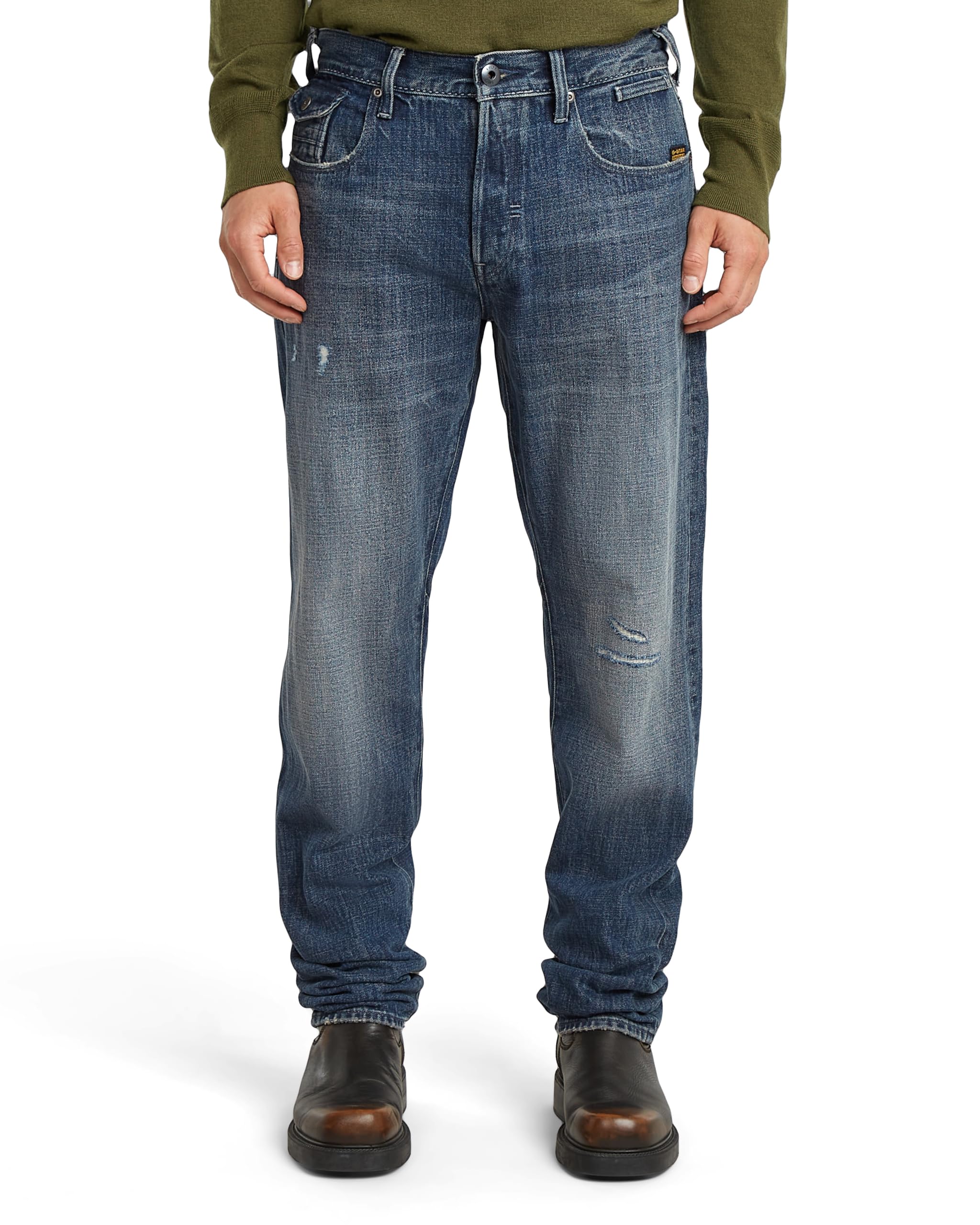 G-STAR Para Hombre Jeans Morry FWD Regular Tapered, Azul (Antique Faded Blue Heron Restored D26141-D776-G757), 30W / 34L