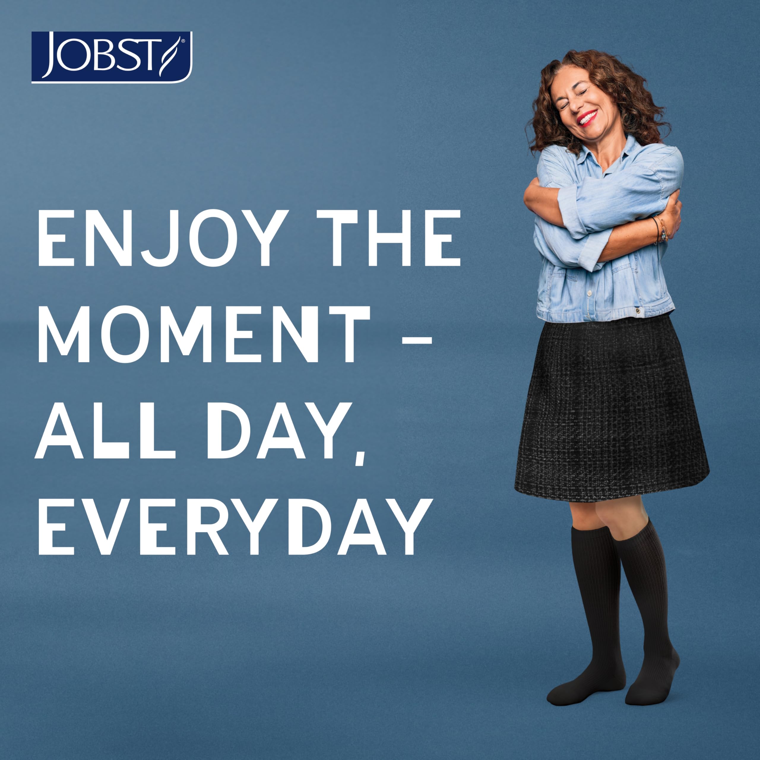 JOBST ACTIVA Athletic 15-20 mmHg Kompressionsstrümpfe kniehoch, geschlossener Zehenbereich