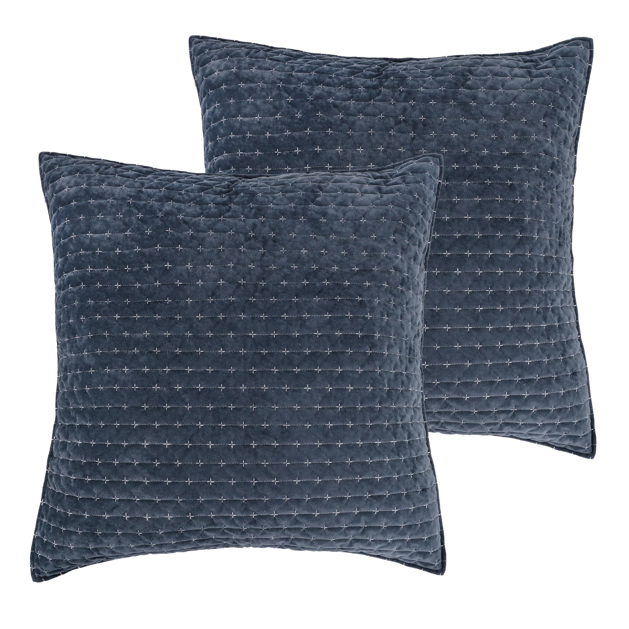 Taies d'oreiller en velours 66 x 66 cm housse coussin lit Levtex Home