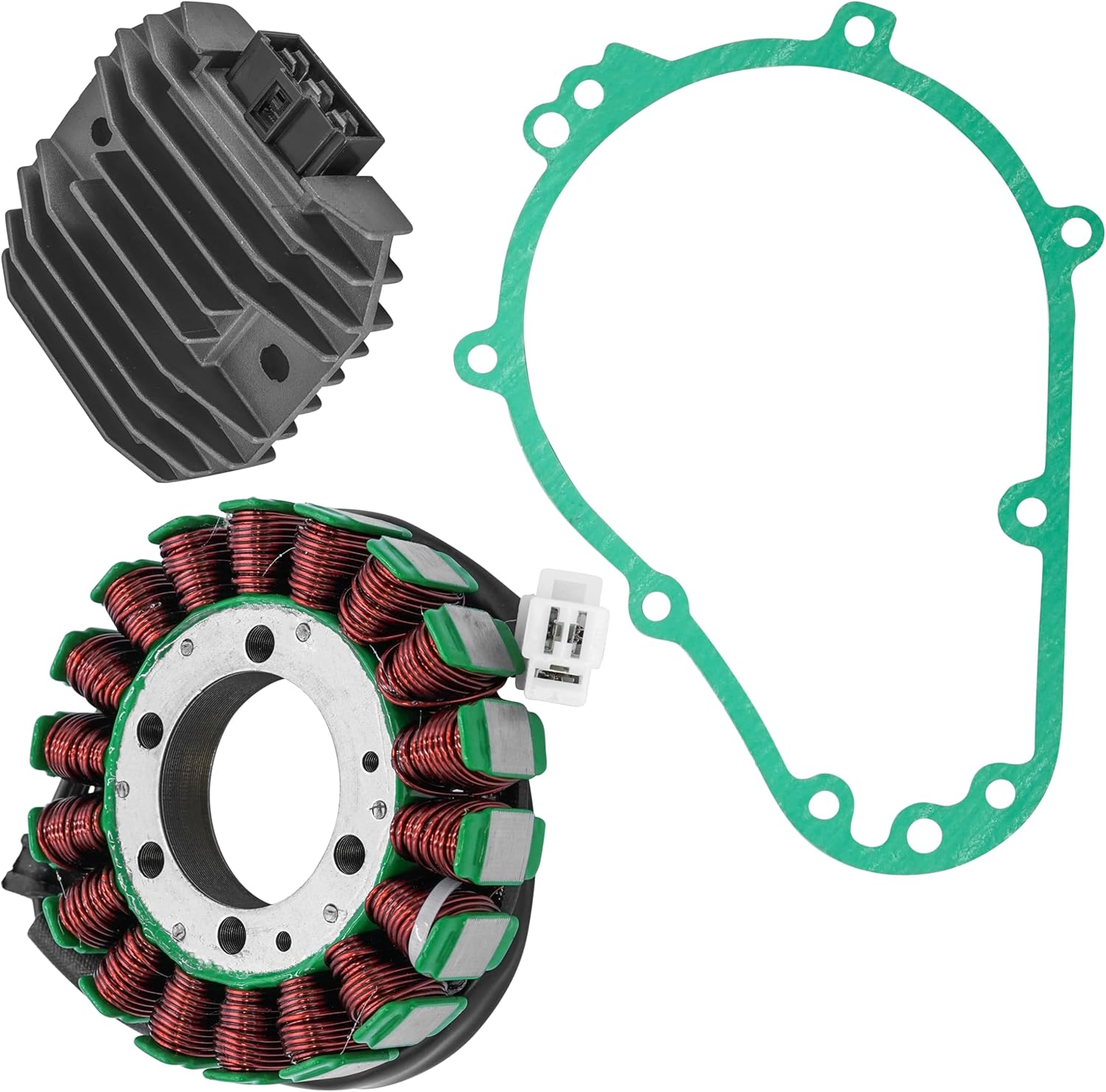 Caltric Stator & Regulator Rectifier W/Gasket Compatible with Kawasaki Zzr600 Zx600E 2002-2005
