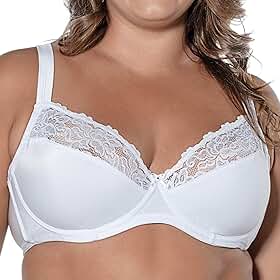 Sutiã DeMillus Presilha Nas Costas, Com Aro Sem Bojo, Microfibra e Renda, Sustentação Natural, Busto Anatômico, Alças Ajustáveis, Lingerie Lousane Feminina