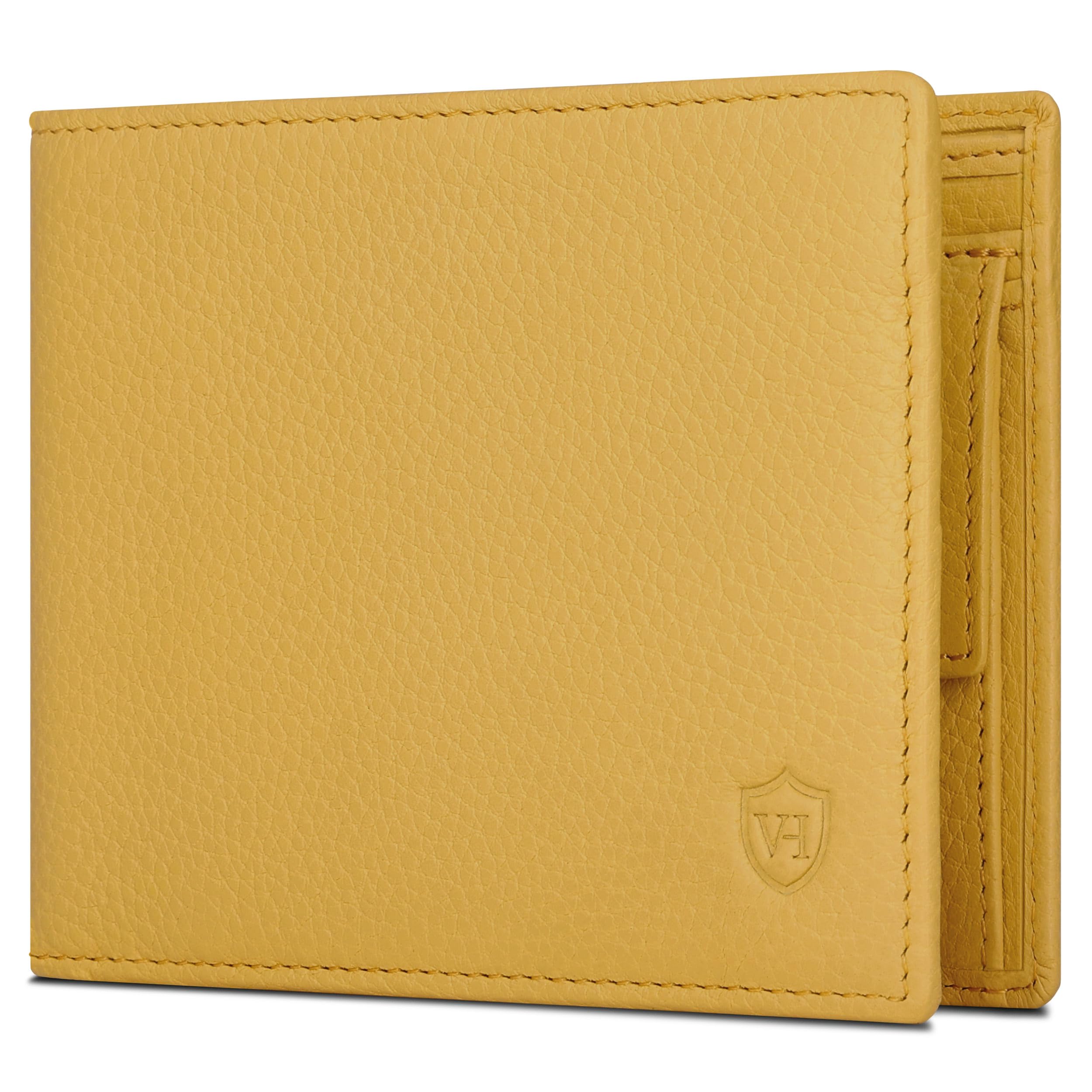 VON HEESEN Leder Geldbörse RFID Schutz I Echtleder Geldbeutel für Damen & Herren I Portemonnaie Brieftasche Wallet Portmonee