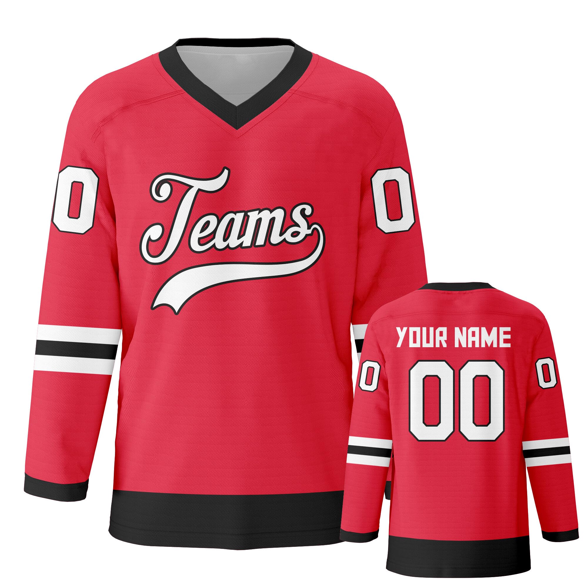 Customized Ice Hockey Jersey Personalized Team Solid Hockey Jersey Printed Stitched Hockey Jersey Men Women Youth Kids
