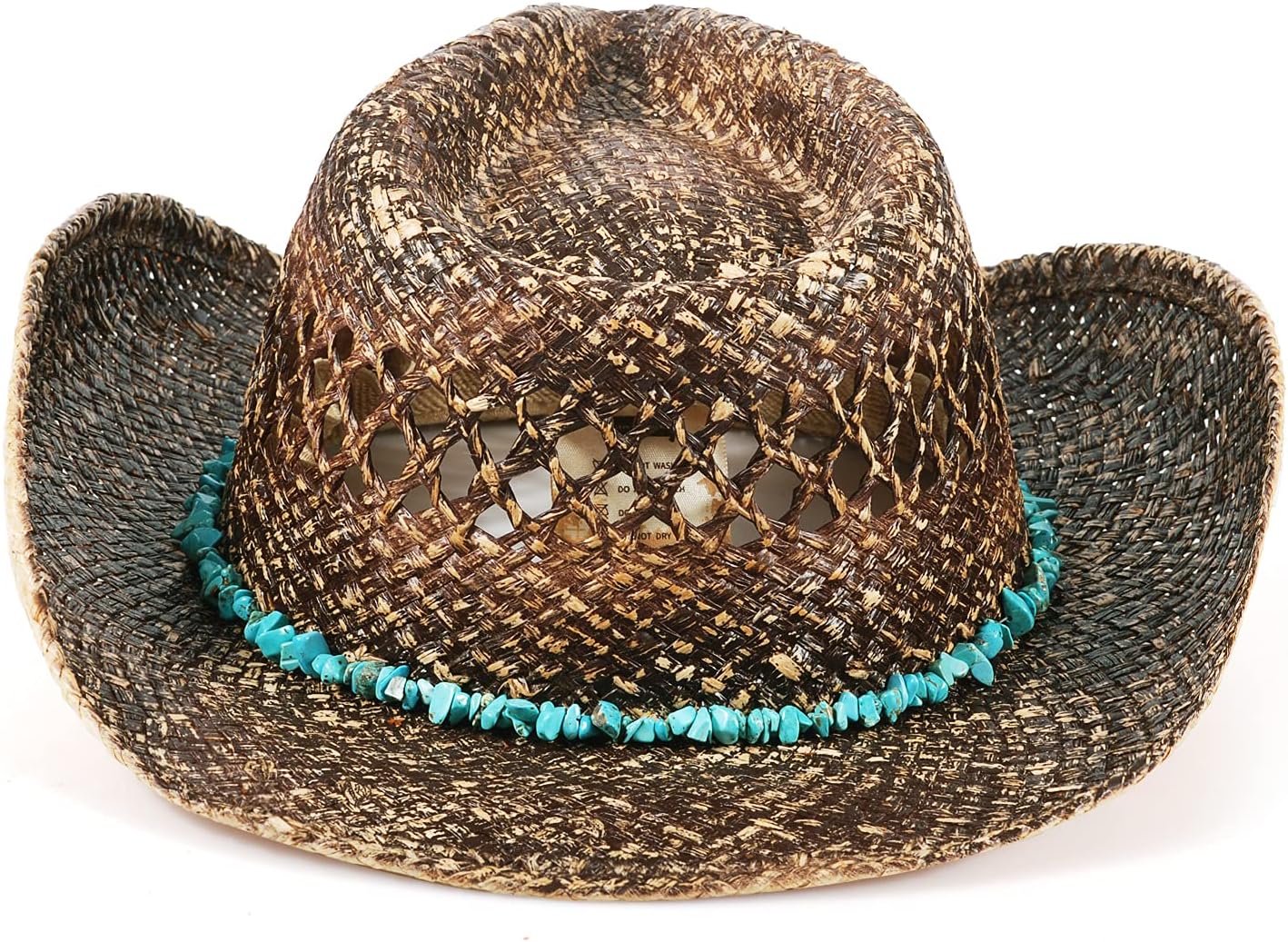 MIX BROWN Straw Cowboy Hats Cowgirl Hat Western Cowboy Hat Rancher Hat for Men Women, Exquisite Decoration Band - Image 9