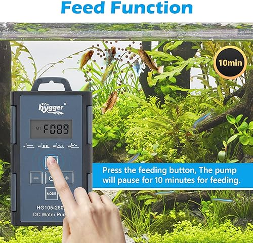 Miniatura 4 de hygger Bomba de agua para acuario de 24 V CC, bomba sumergible de 925 GPH 35 W 11.5 pies con controlador, bomba de fuente de agua con 3 boquillas