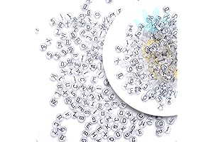 ToBeIT Clear Letter Beads