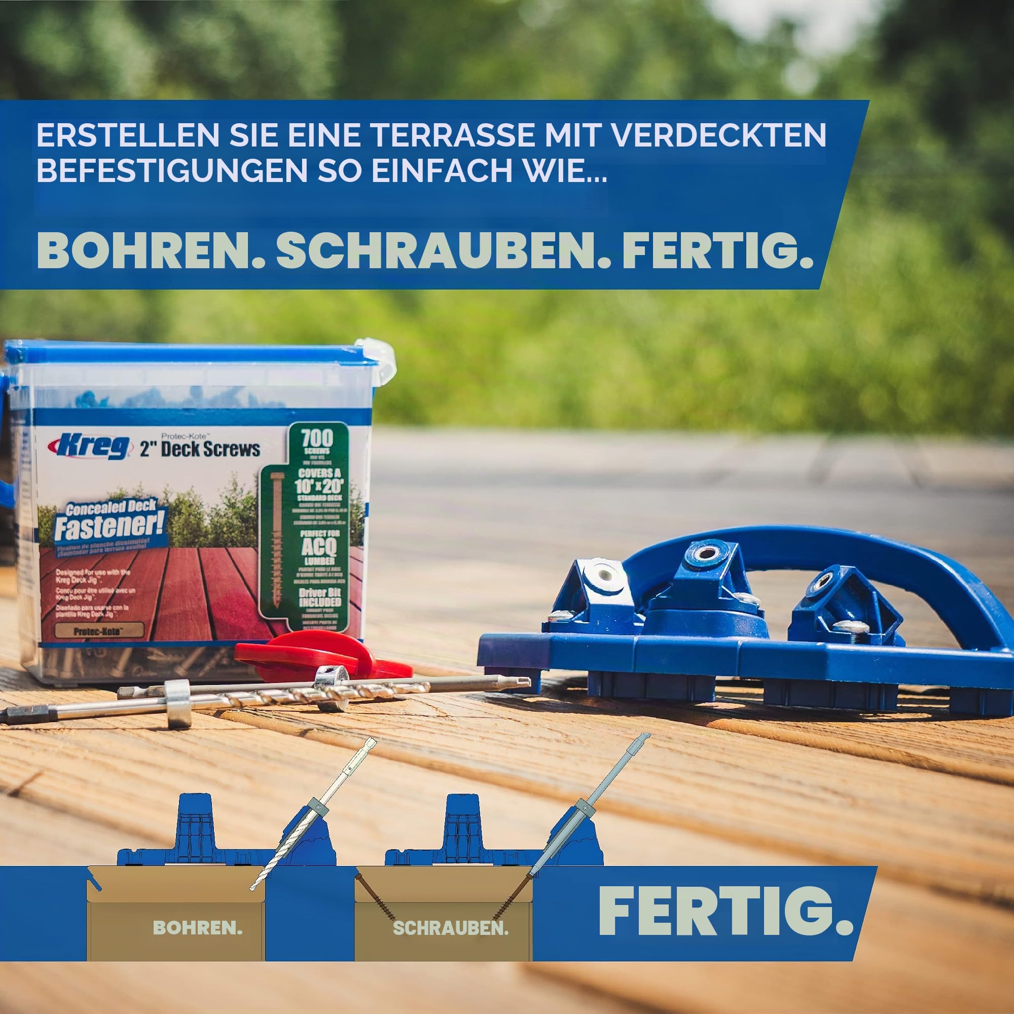 Kreg Deck Jig Terrassen-Bohrschablone