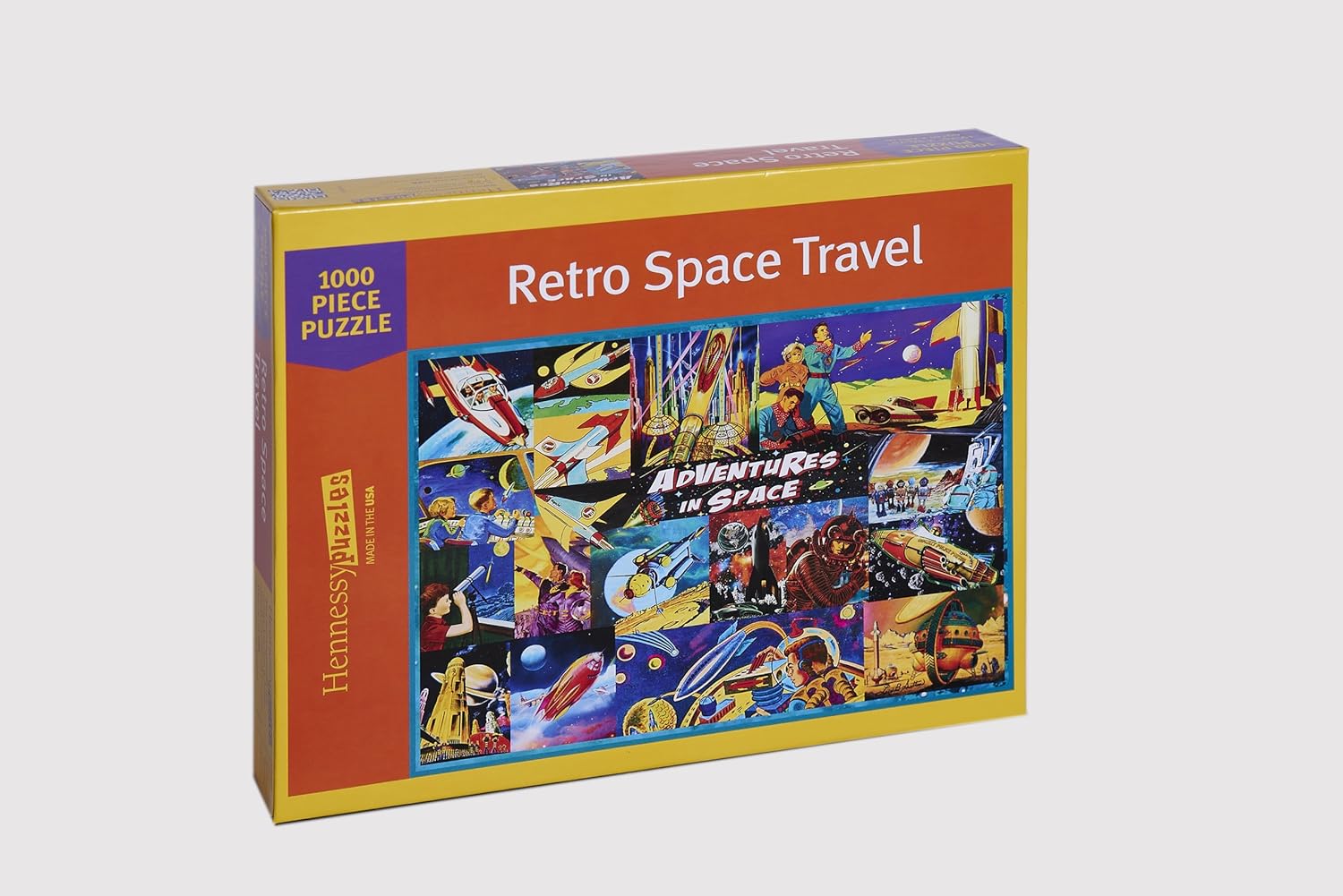 Retro Space Time Travel 1000 Piece Jigsaw Puzzle