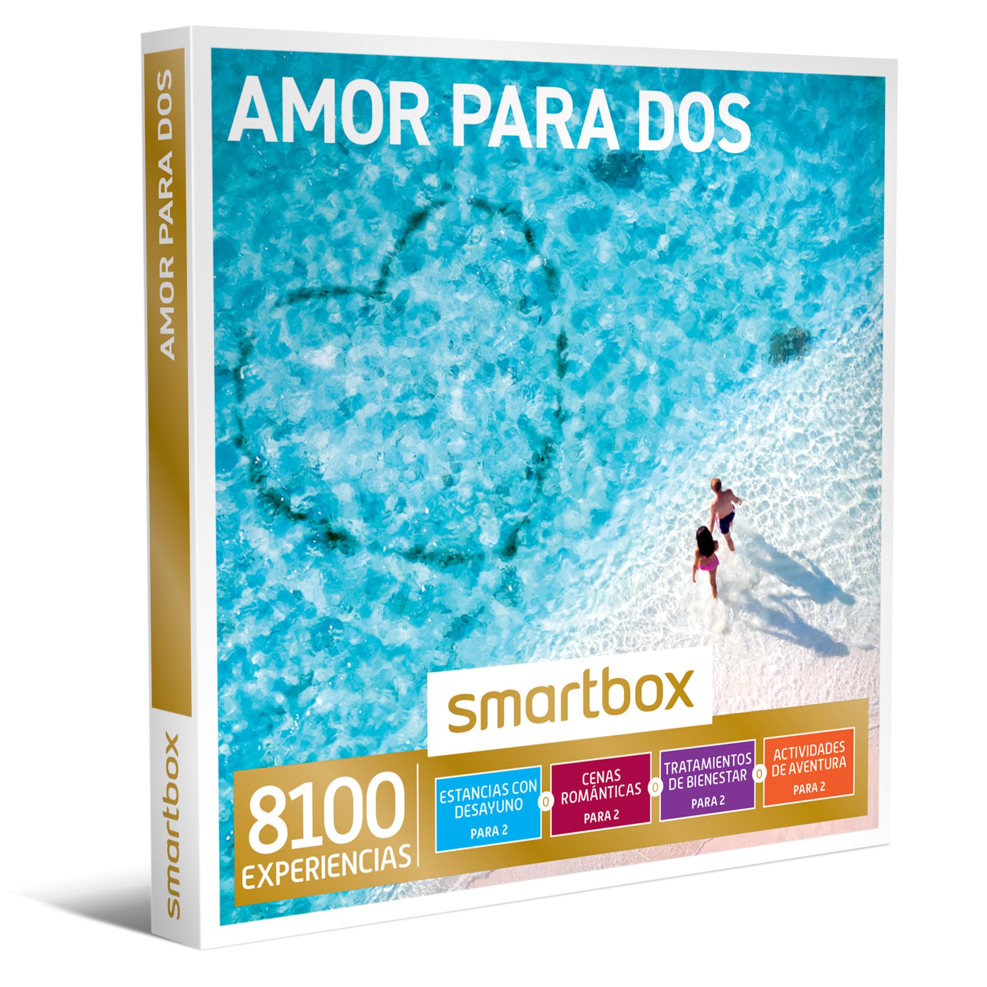 Smartbox Caja regalo Amor para dos , Idea de regalo boda , 1 experiencia de estancia, bienestar, gastronomía o aventura para 2