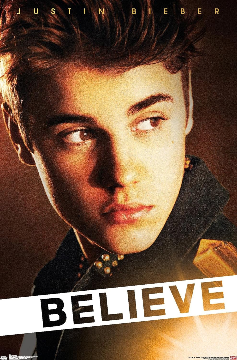 Trends International Justin Bieber - Believe Wall Poster, 22.375" x 34", Premium Unframed Version Premium Unframed Version 34L" x 22.4W"