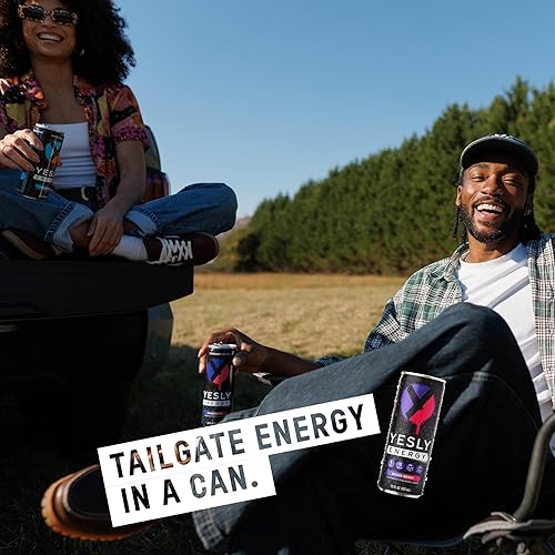 Miniatura 5 de Yesly Bebida energética, mezcla de bayas, bebida energética espumosa con sabor natural con electrolitos, magnesio, potasio, vitamina C, B6 y B12,