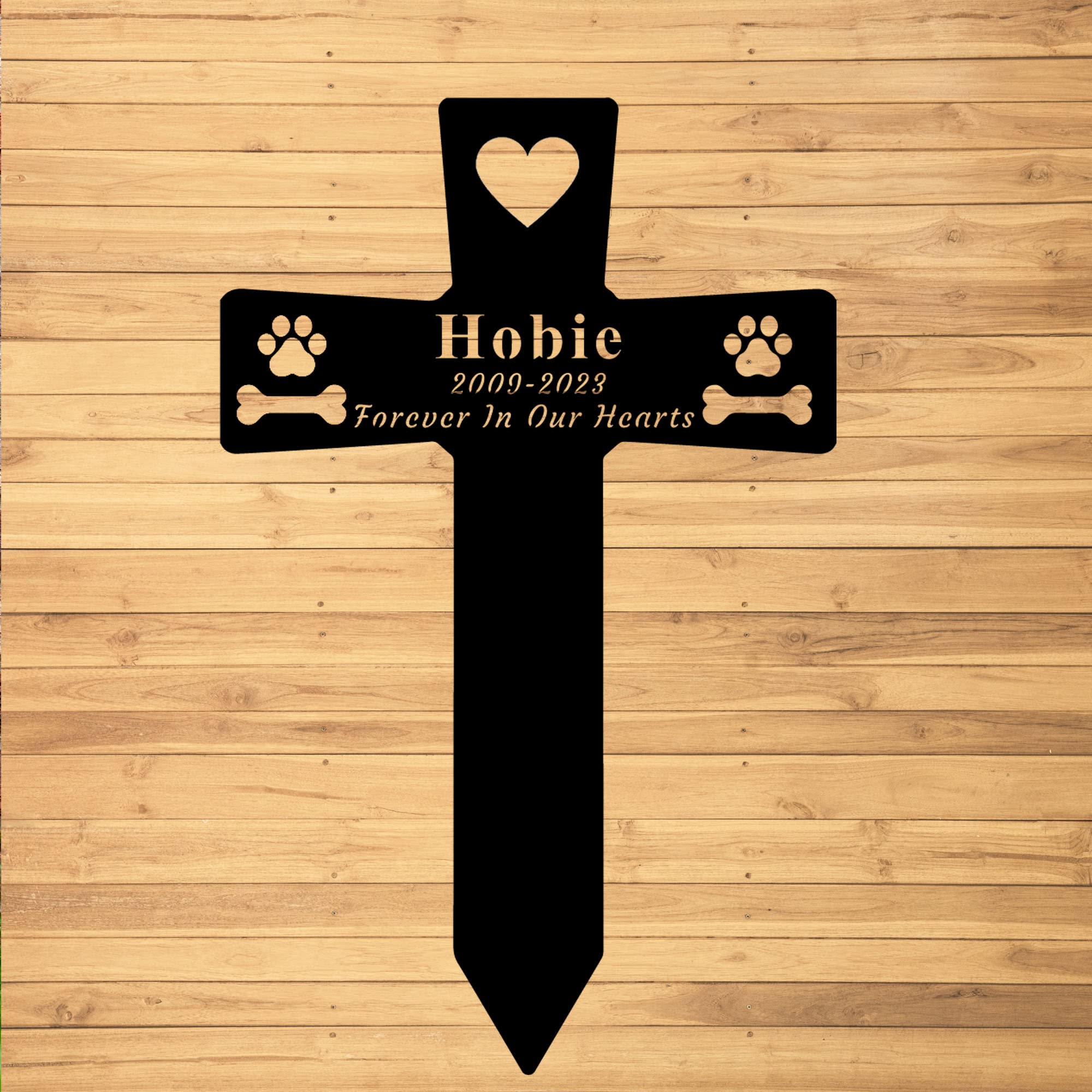 Amazon.com: Gerryed Custom Dog Grave Markers Cross Personalized