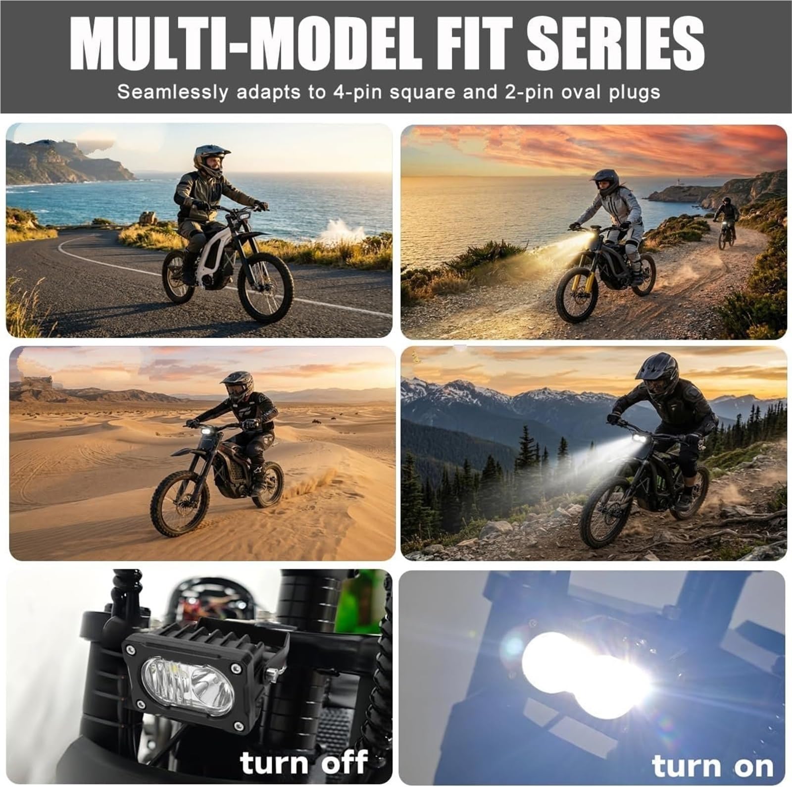 LED Fendinebbia Per Surron Per Ape Leggera Faro Moto