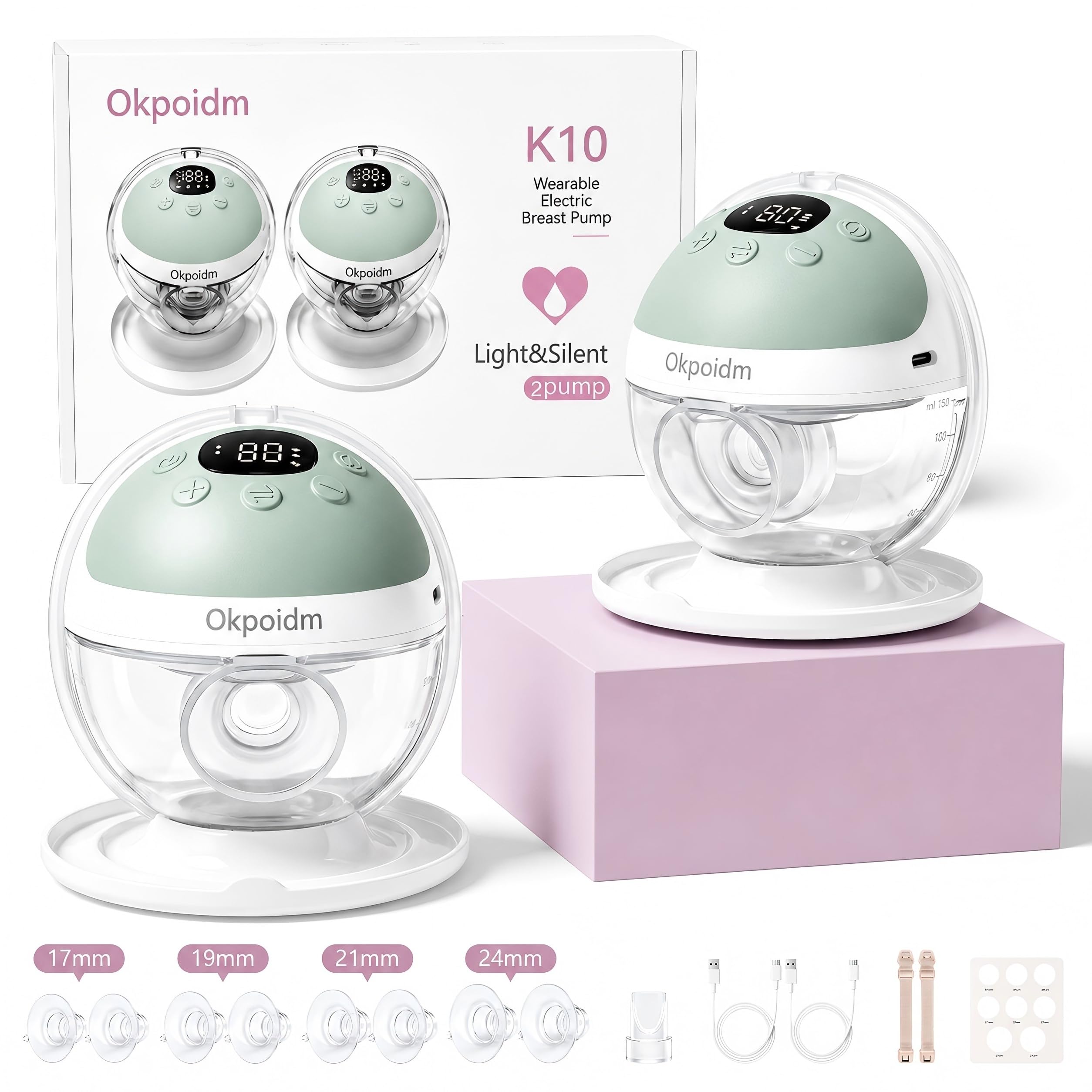OKPOIDM K10 ProMax Wearable Breast Pump