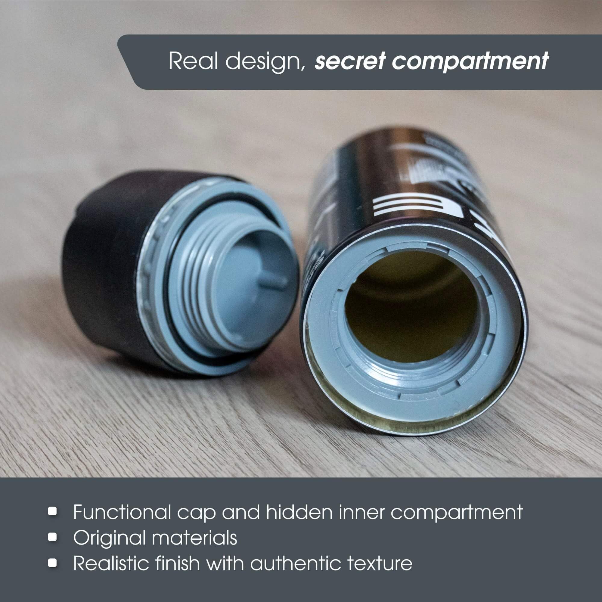 Déodorant avec Compartiment Secret Caché | Déodorant avec Cachette Secrète Originale | Mini Coffre-fort Camouflé Portable pour Garder des Objets de Valeur