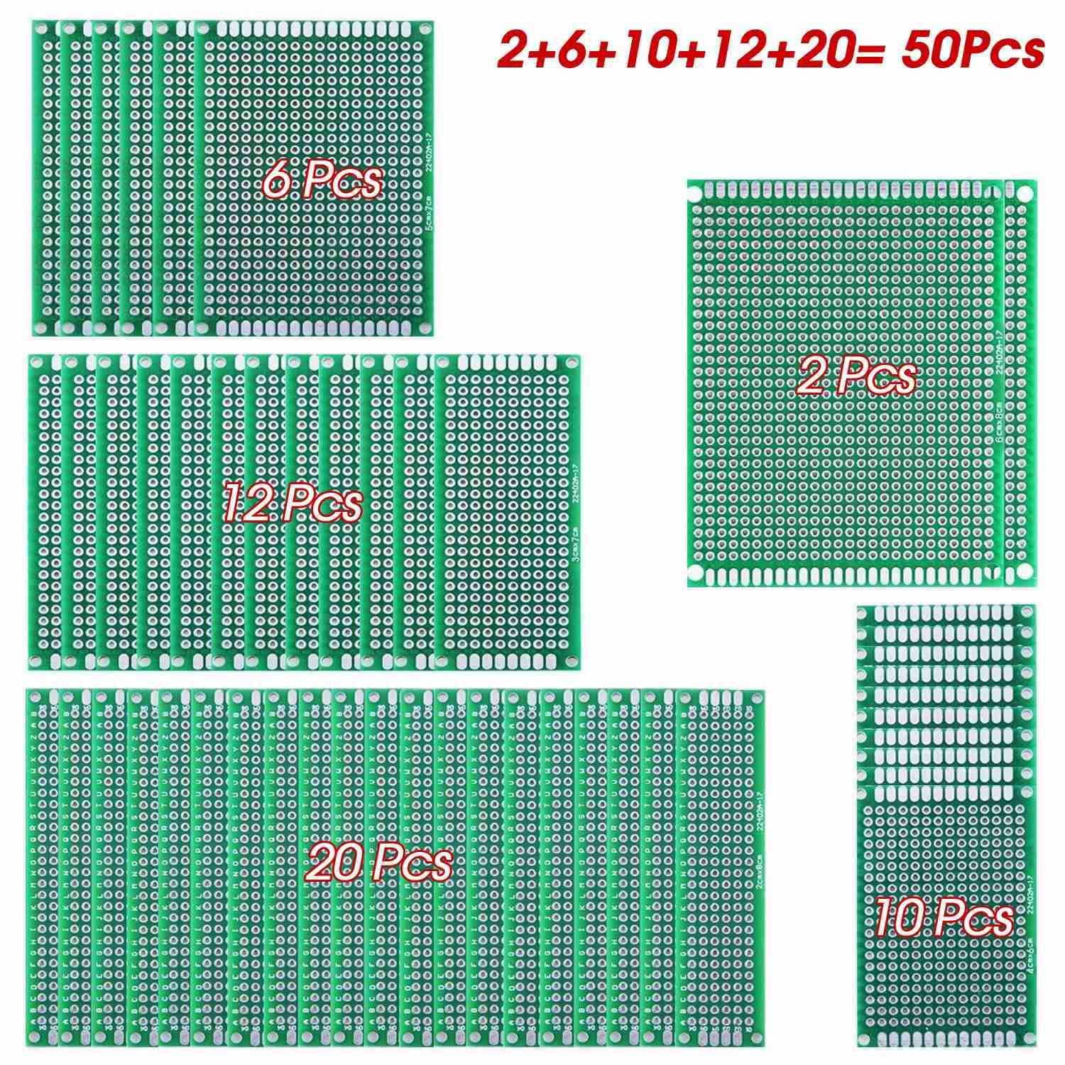 Universal Circuit Board For DIY Arduino Uno IDUINO 50 Pcs Double Sided ...