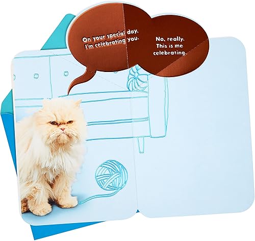 Miniatura 3 de Hallmark Divertida tarjeta del día del padre o tarjeta de cumpleaños de Cat (Celebrating)