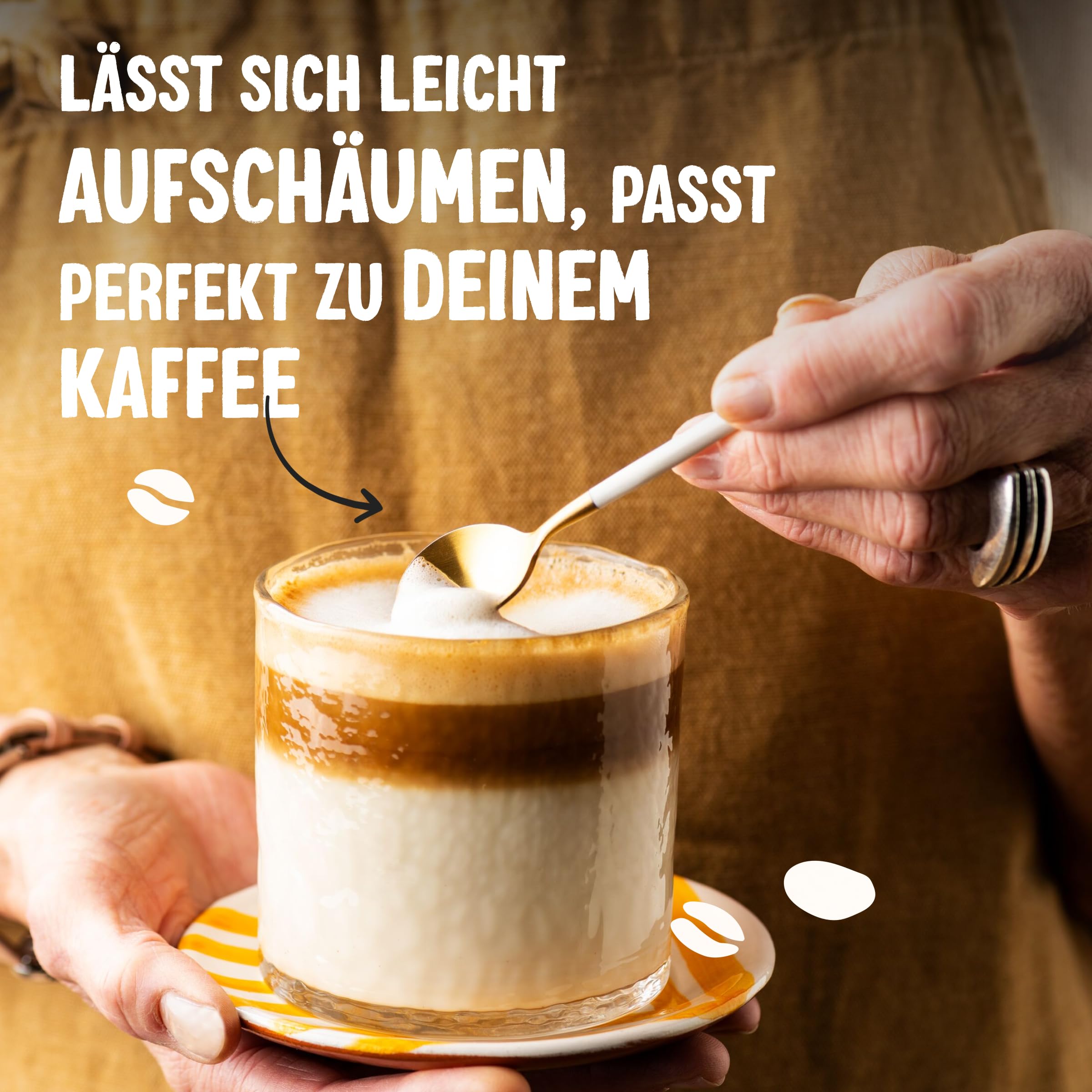 Alpro Barista Vanille – Zum Aufschäumen – Von Natur aus laktosefrei – Reich an Ballaststoffen, Calcium und Vitaminen – 8 x 750 ml – Haltbar