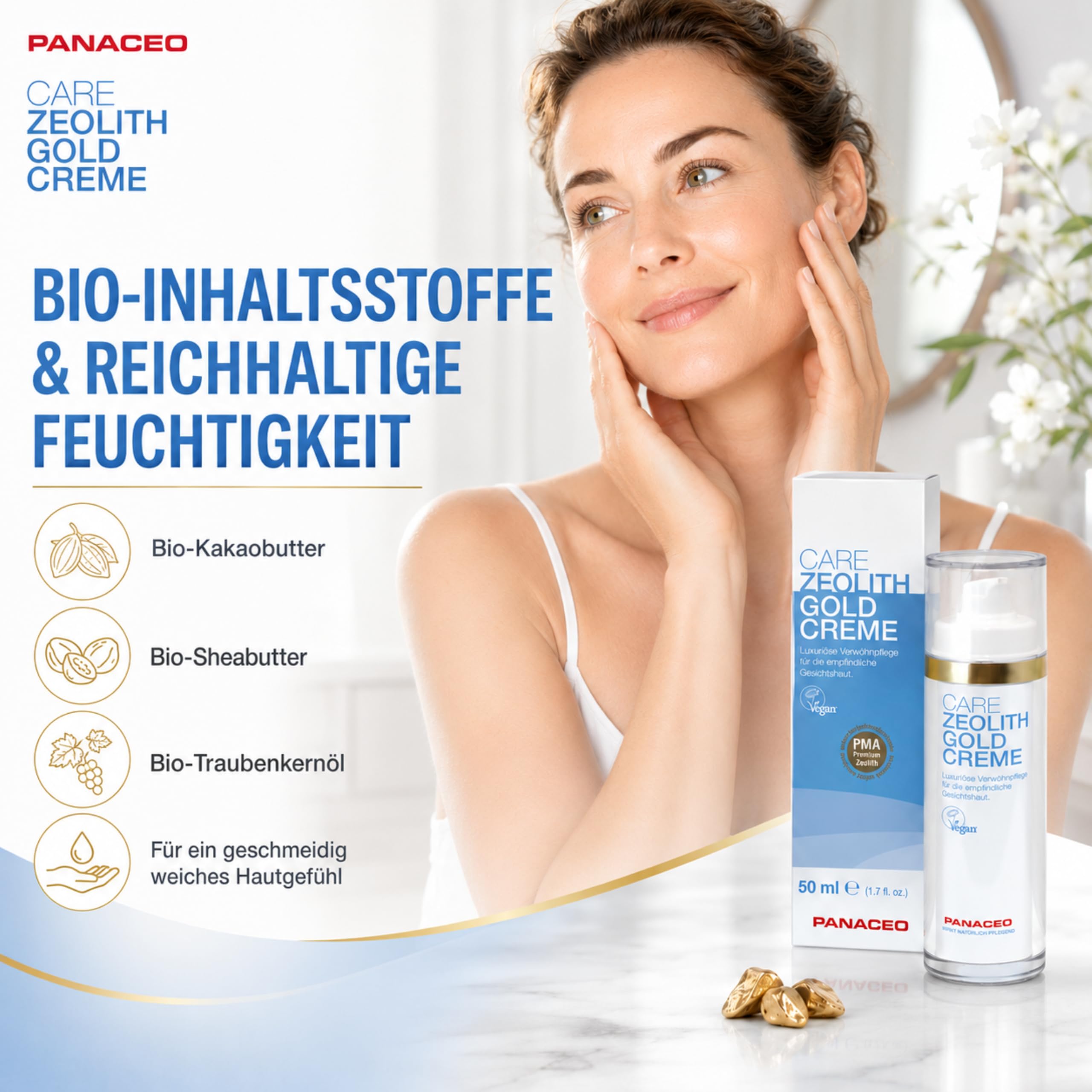 Panaceo CARE ZEOLITH GOLDCREME 50 ml
