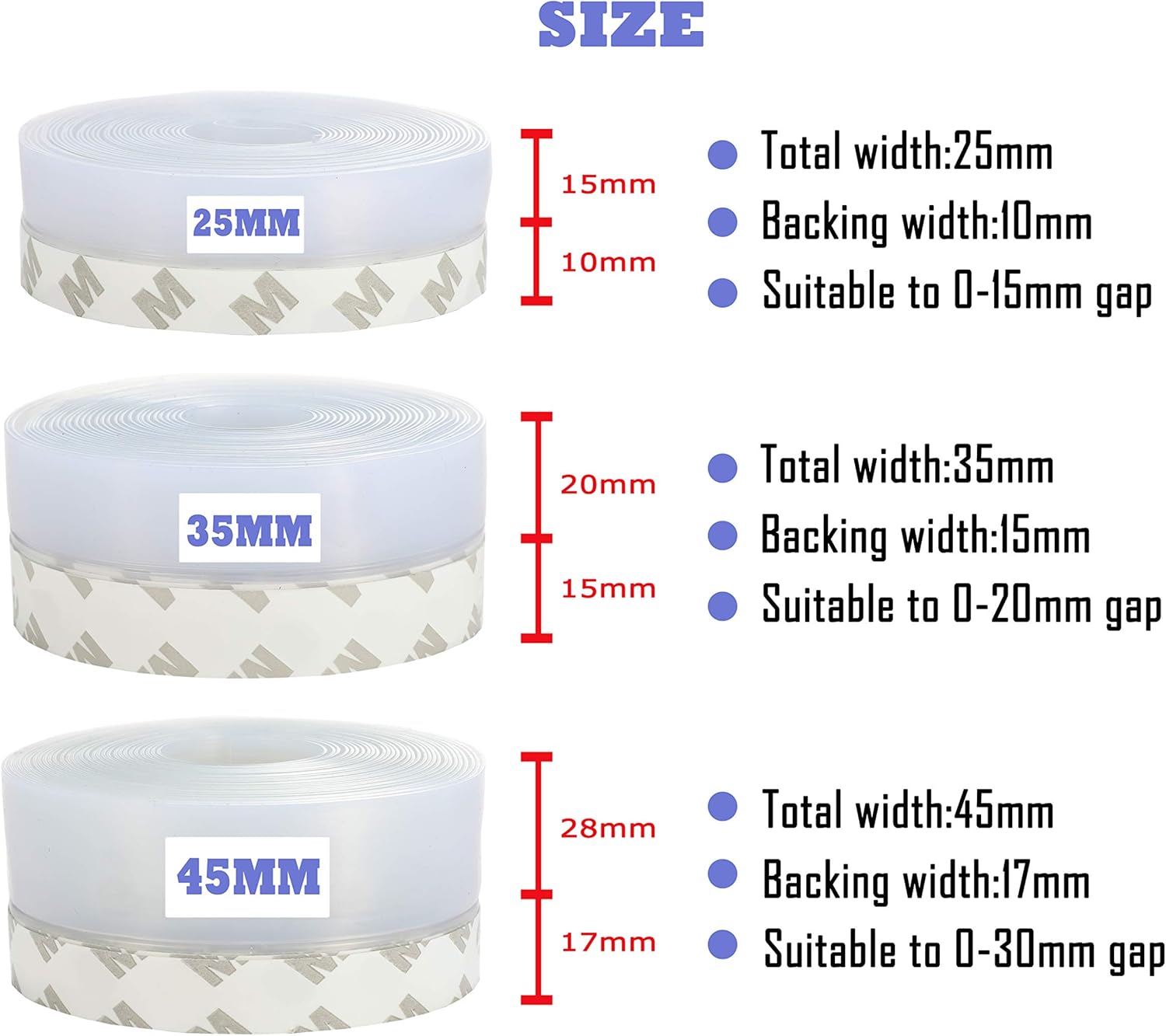 Authеntіс Crаzу Dеаlѕ Weather Stripping Door Seal Strip,Door Strip Bottom for Doors Silicone Sealing Sticker Adhesive for Doors and Windows Gaps of Anti-Collision Silicone 5M/16FT (25MM, Transparent) Uр Tо 40% оƒƒ Weather Stripping Door Seal Strip,Door Strip Bottom for Doors Silicone Sealing Sticker Adhesive for Doors and Windows Gaps of Anti-Collision Silicone 5M/16FT (25MM, Transparent)