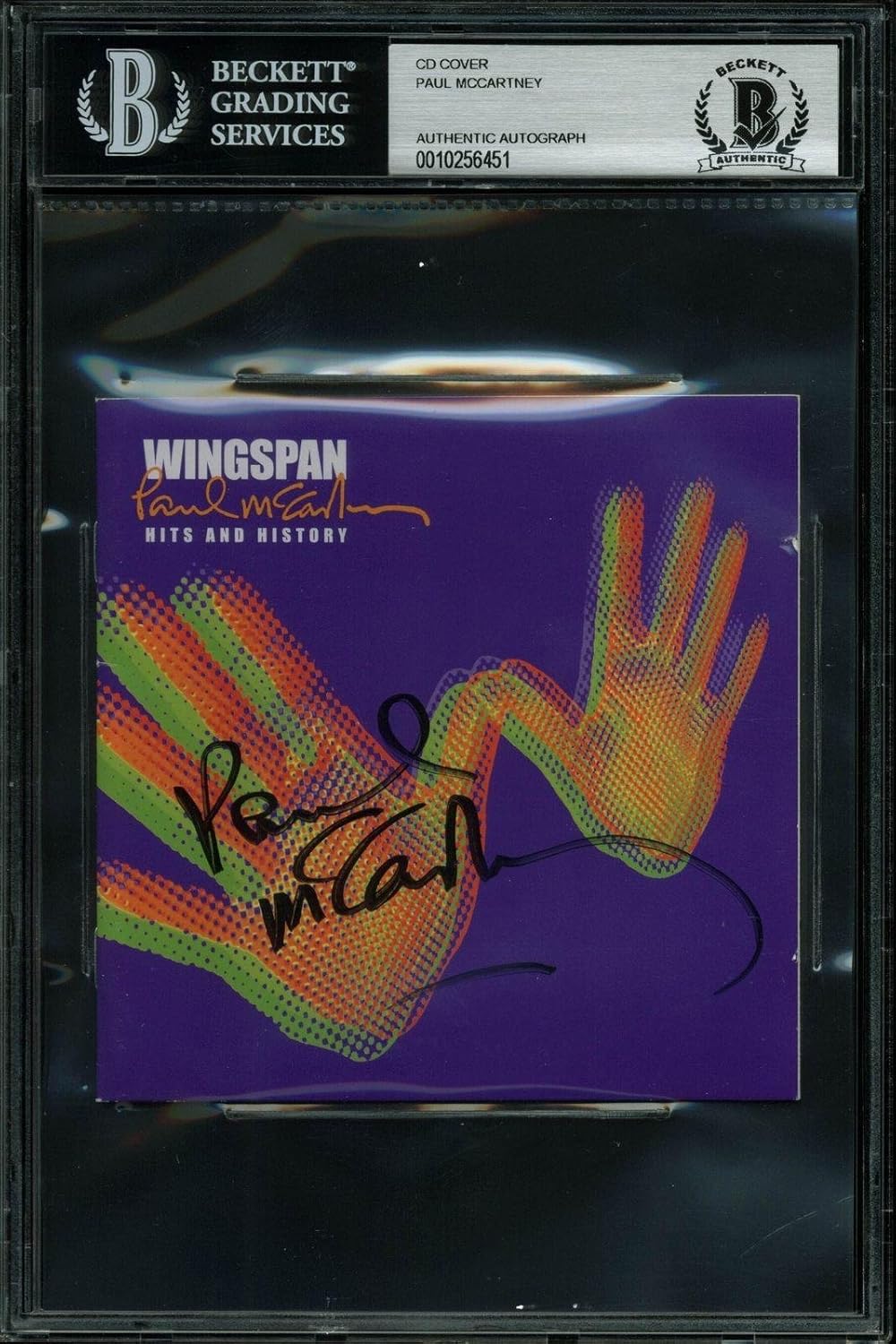 Paul McCartney Signed Wingspan Hits & History Cd Cover BAS