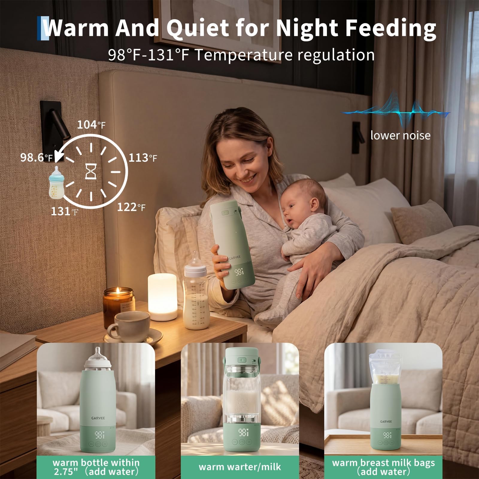 Enfriador portátil de leche materna 22oz - Enfriamiento 360° hasta 24h - Incluye 2 biberones - Compatible con accesorios de lactancia - Versión European standard - European standard