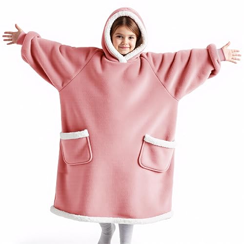 Bedsure Blanket Hoodie, Wearable Blanket Hoodie as Gifts for Mom,
