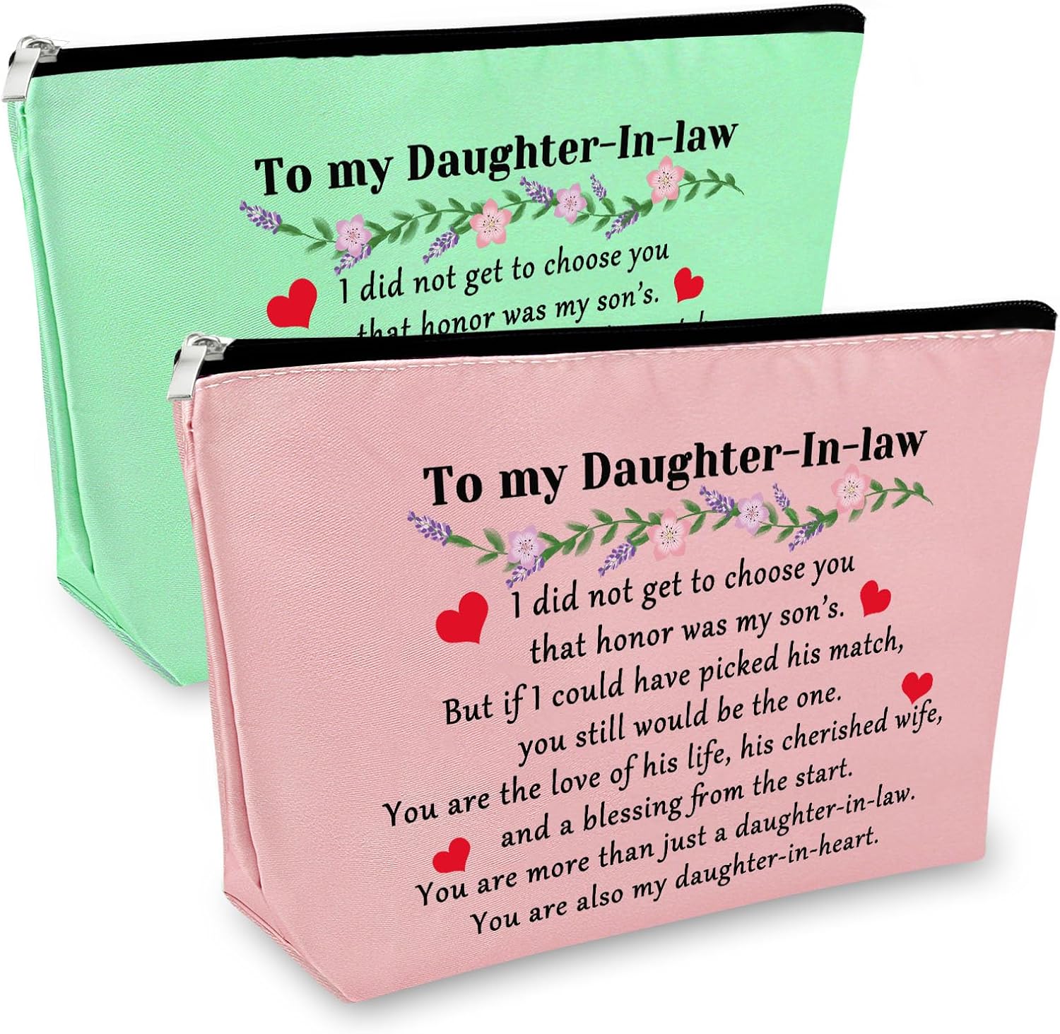 To My Daughter in Law Gift Makeup Bag Daughter in Law Gift