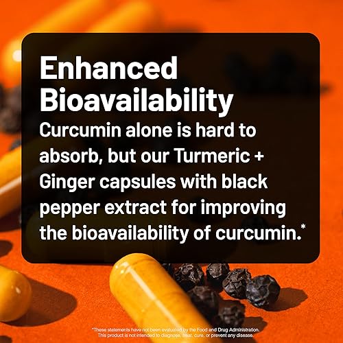 Miniatura 8 de NatureWise Curcumina de cúrcuma + jengibre 2400 mg  Curcuminoides ultra altos 2100 mg  Extracto de cúrcuma + jengibre  Extra fuerte y absorción