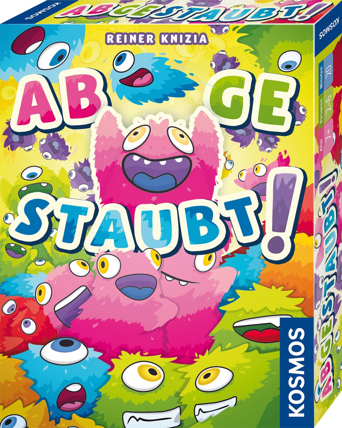 Kosmos 741938 Abgestaubt! und voll verfusselt, Wer staubt die meisen Punkte ab, Kartenspiel für 2-6 Personen ab 7 Jahre