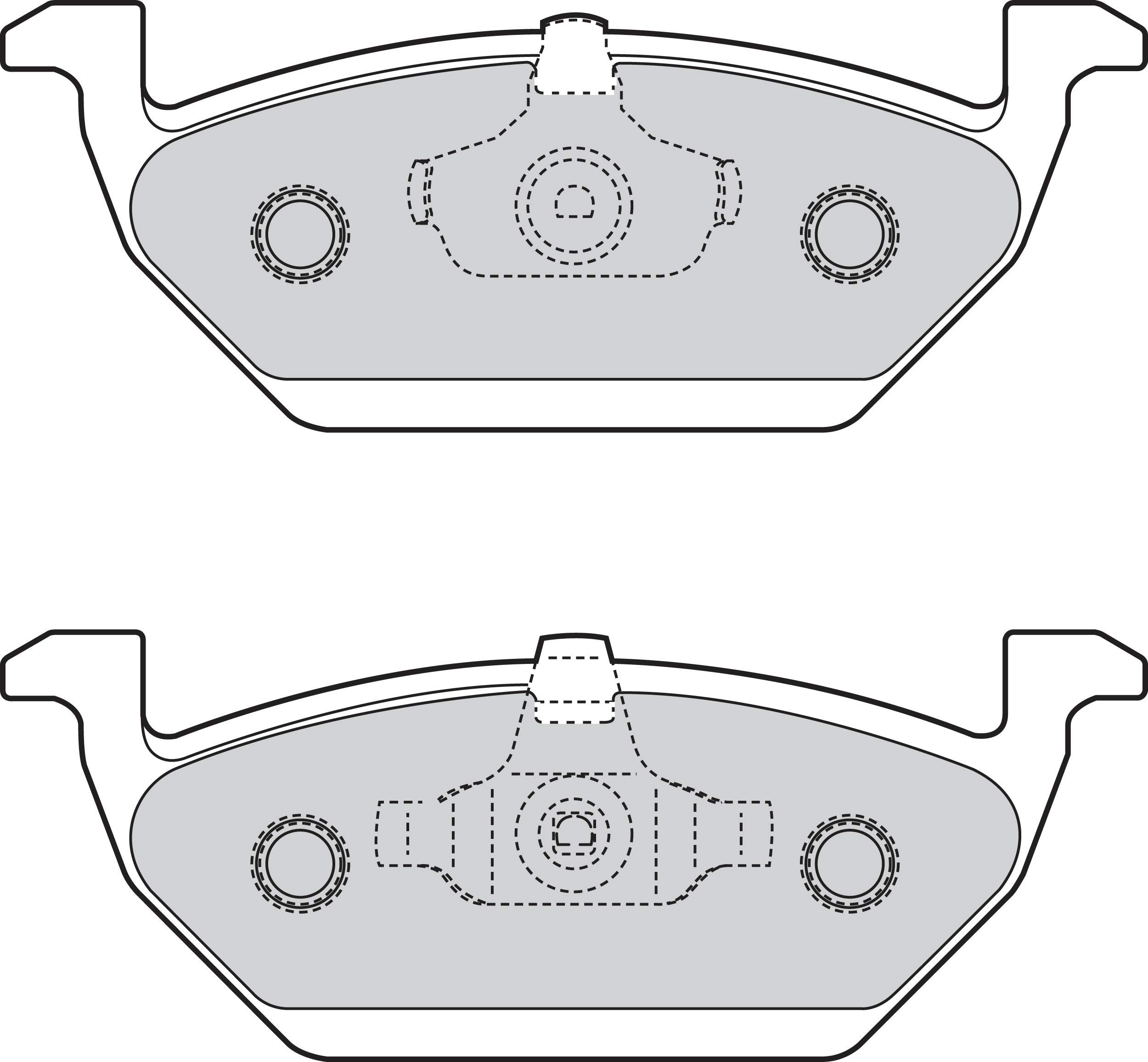 VALEO - Brake pads First - 302029 - Set of 4 pads - Front axle - Fully equipped with mounted accessories