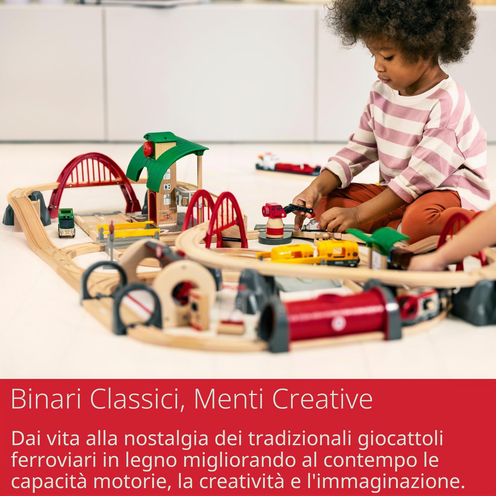Brio World - Set Ferrovia Deluxe | Pista In Legno Per Bambini | Treno Brio Bambini 3 Anni O Più | Idee Regalo | Regalo 3 Anni