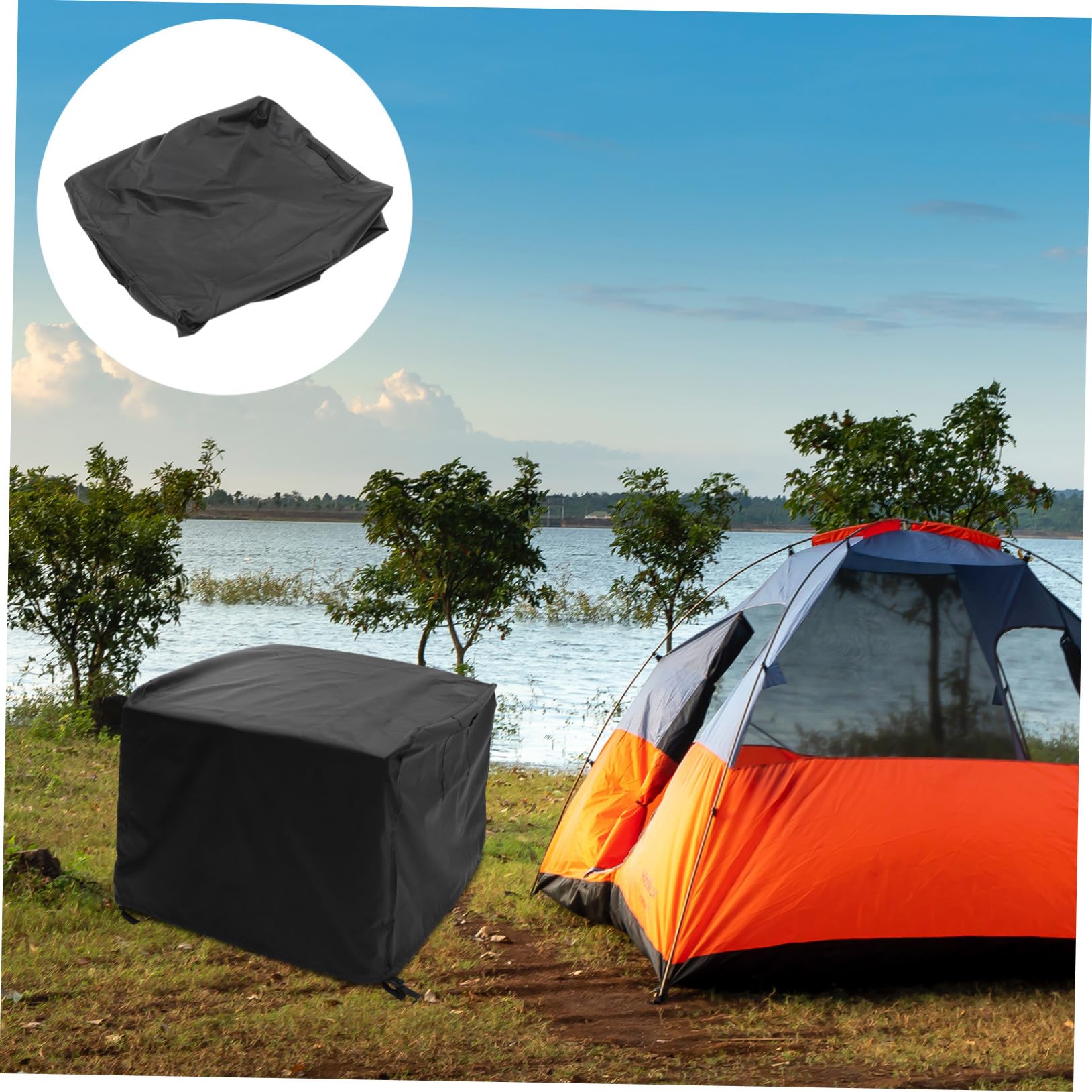 Funda para Estufa De Barbacoa Anti-Polvo para Cubierta Parrilla Exteriores Protección para Chimeneas y Fogatas De Jardín