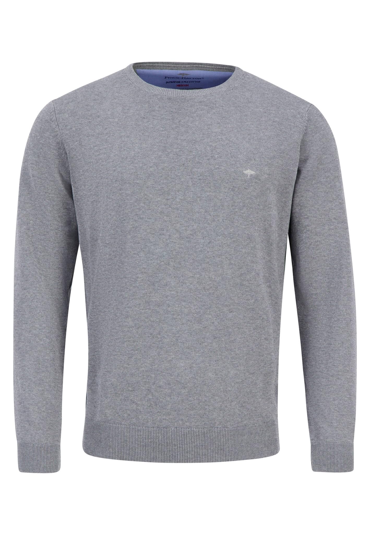 FYNCH-HATTON Feinstrickpullover mit Rundhalsausschnitt