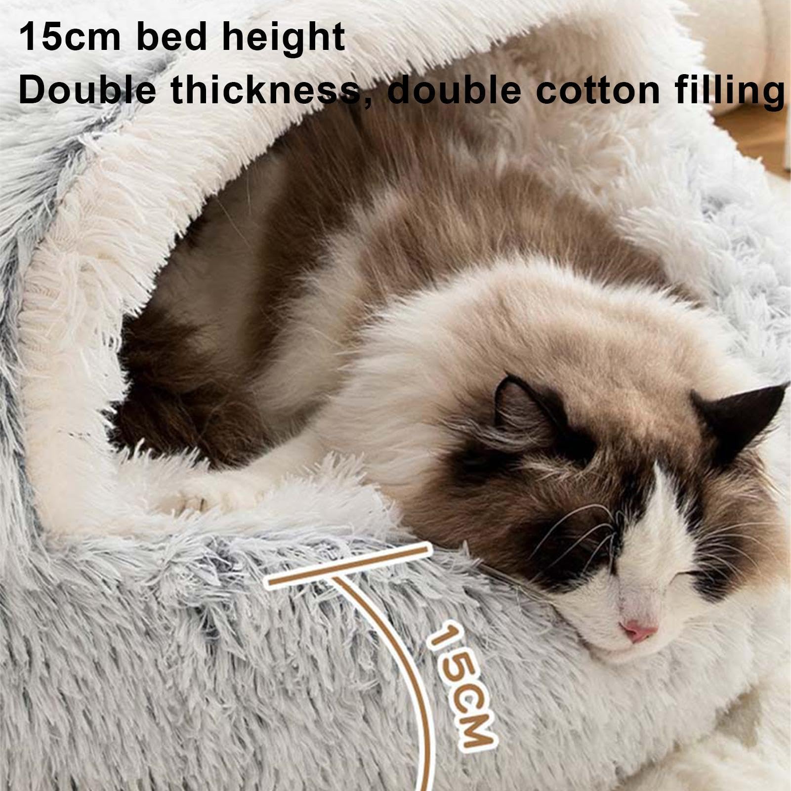 Ogrzewane Legowisko Dla Kota Wewnętrzne Ciepłe Gniazdo Kociąt | Ciepłe Łóżko Do Spania Kota dla Właścicieli Zwierząt Dom Rekonwalescencja Nocą Drzemki Dnia Schronisko Klinika