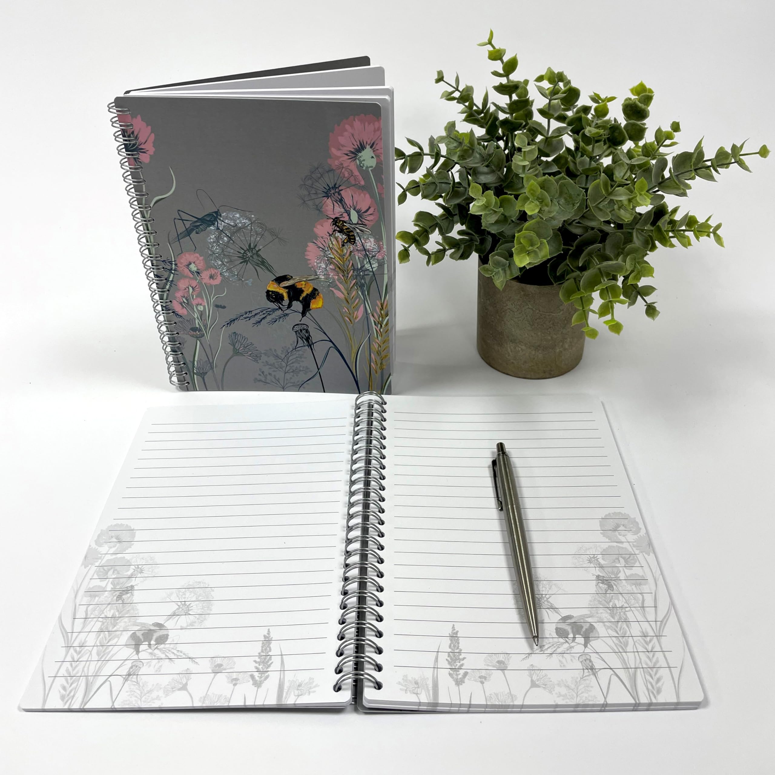 Quaderno A Spirale Exacompta Motivo Fiori E Api - 100 Pagine Rigate, Formato A5, Carta 120 G/m² - Foto 11