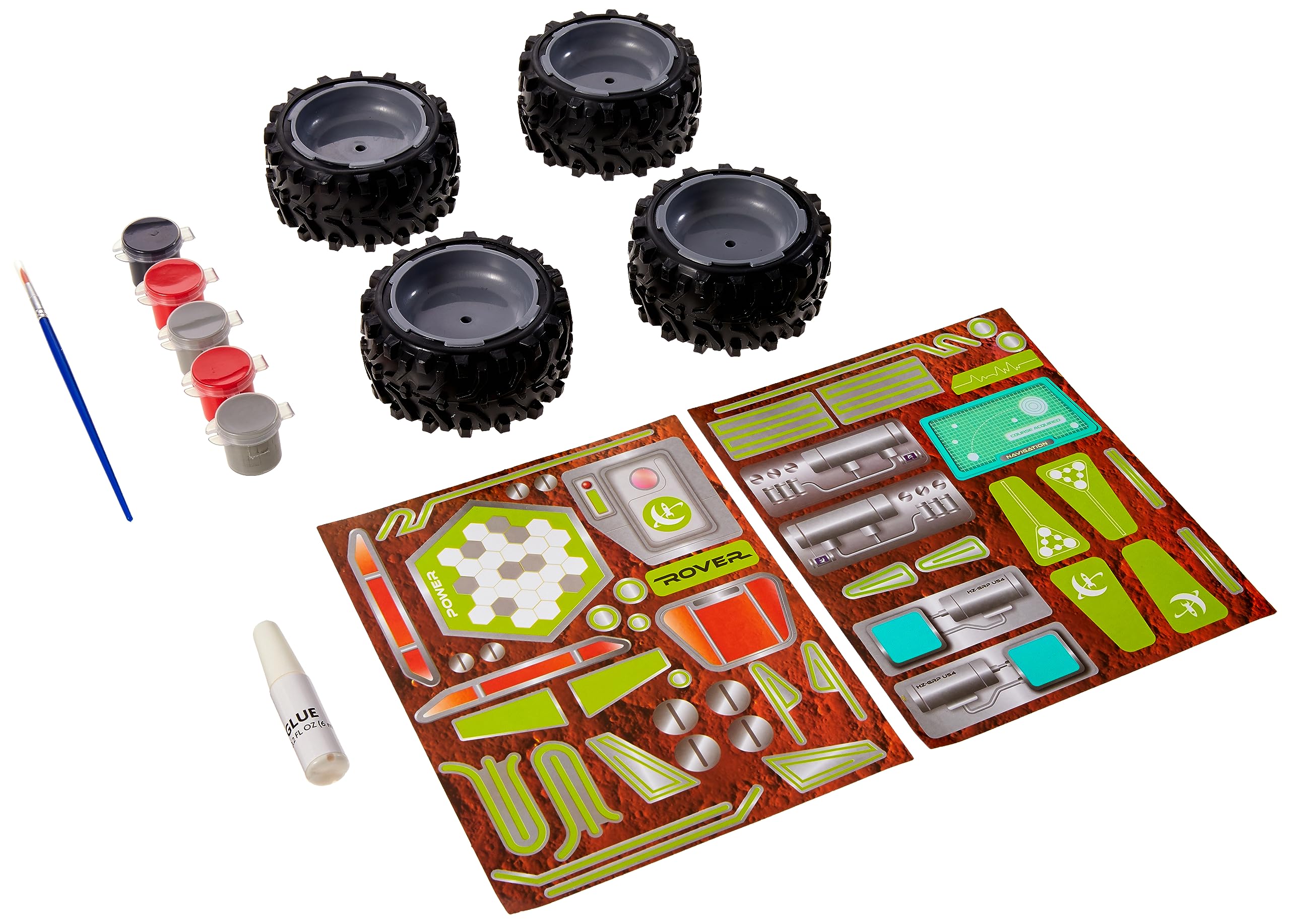 The Young Scientists ClubLunar Rover, Custom Build & Paint Models of NASA Space Explorers, Wooden 3D Puzzle, Science Kit, STEAM Craft Kits for Kids, Space Toys for Kids 8-10