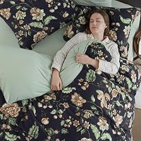 Vista 32 de PHF - Juego de funda de edredón de terciopelo auténtico tamaño individual, juego de funda de edredón ultra suave y transpirable de 2 piezas