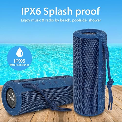 Miniatura 5 de X21 Altavoces inalámbricos Bluetooth portátiles duales impermeables para estéreo con radio FM, tarjeta micro SD, IPX6, 30 W para exteriores, hogar,
