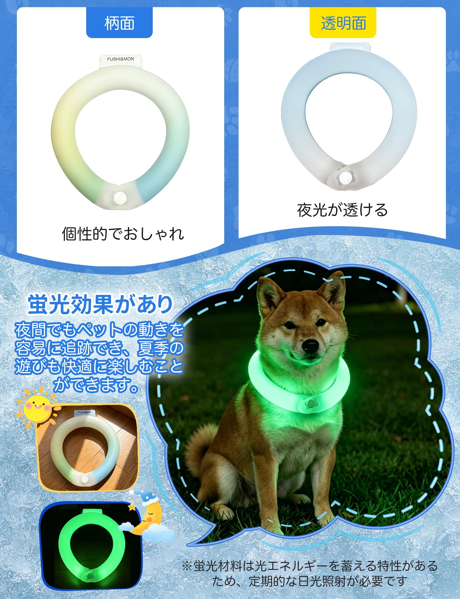 Amazon.co.jp: 犬 クールネック 首冷やす ペット用 ネッククーラー【18