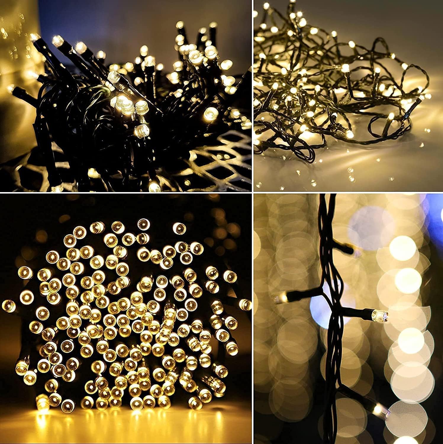Bzavor Led Lichterkette Strom 105M 1000 LED mit Fernbedienung Timer Merkfunktion Steckdose IP65 Wasserdicht für Innen und Außen,Niederspannung,Led Lichterkette mit Stecker für Weihnachten Deko